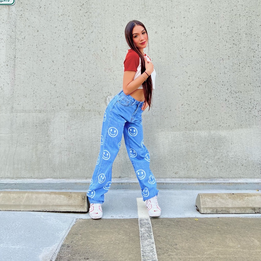 Smiley Face Jeans